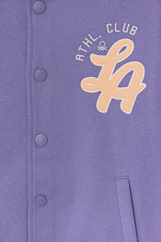 Chłopiec United Colors of Benetton bluza dziecięca 32N4C504V.G.Seasonal fioletowy