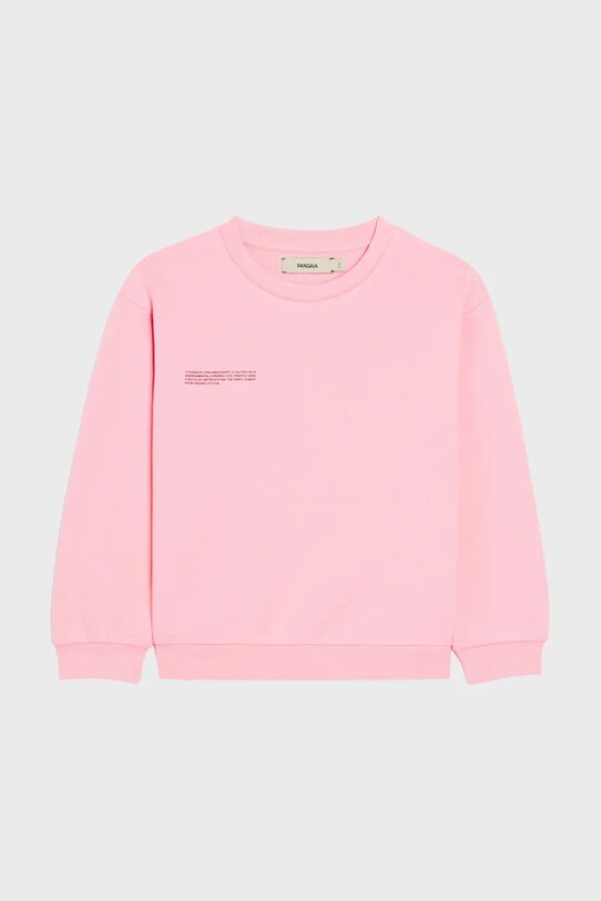 Pangaia felpa KIDS' 365 MIDWEIGHT SWEATSHIRT cotone rosa 10000279.CARRYOVER