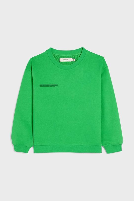 Pangaia felpa KIDS' 365 MIDWEIGHT SWEATSHIRT cotone verde 10000279.CARRYOVER