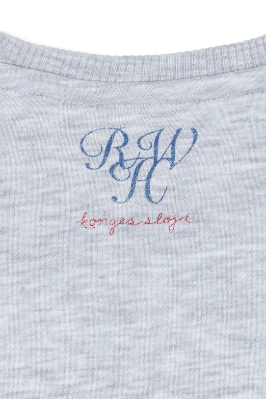 Konges Sløjd bluza bawełniana dziecięca RHW X KS JACK SWEAT OCS szary KS103603