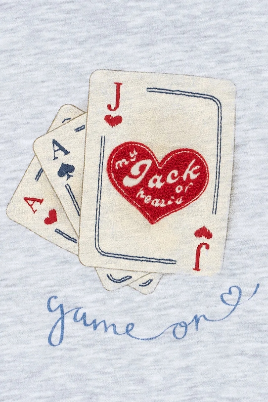 Konges Sløjd bluza bawełniana dziecięca RHW X KS JACK SWEAT OCS KS103603 szary