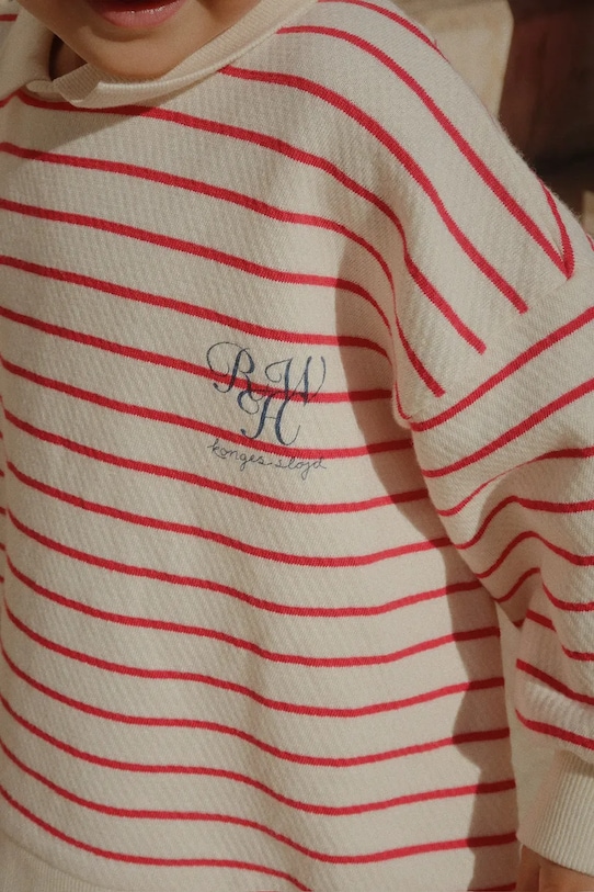 Konges Sløjd bluza bawełniana dziecięca RHW X KS LARGO SWEAT GOTS KS103608