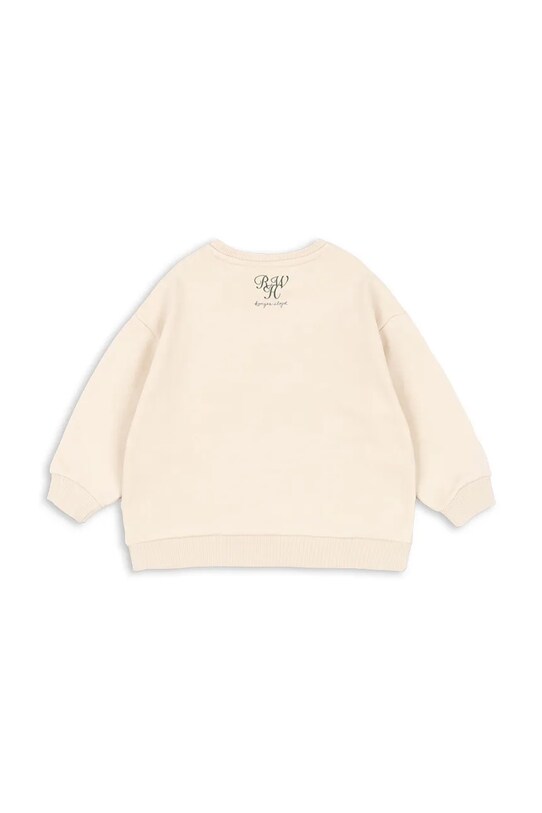 Chłopiec Konges Sløjd bluza bawełniana dziecięca RHW X KS ROLLER SWEAT OCS KS103619 beżowy