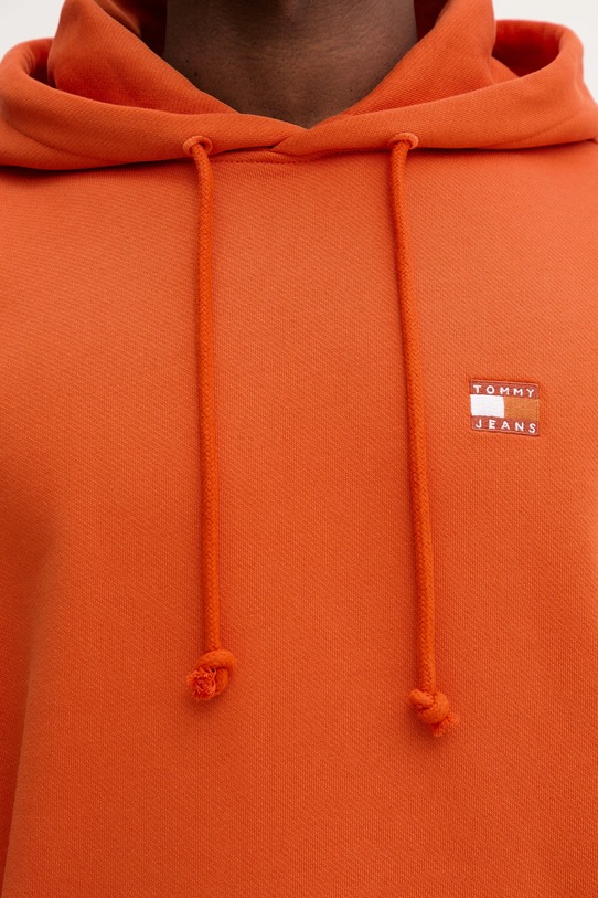 Bavlnená mikina Tommy Jeans DM0DM20258 oranžová