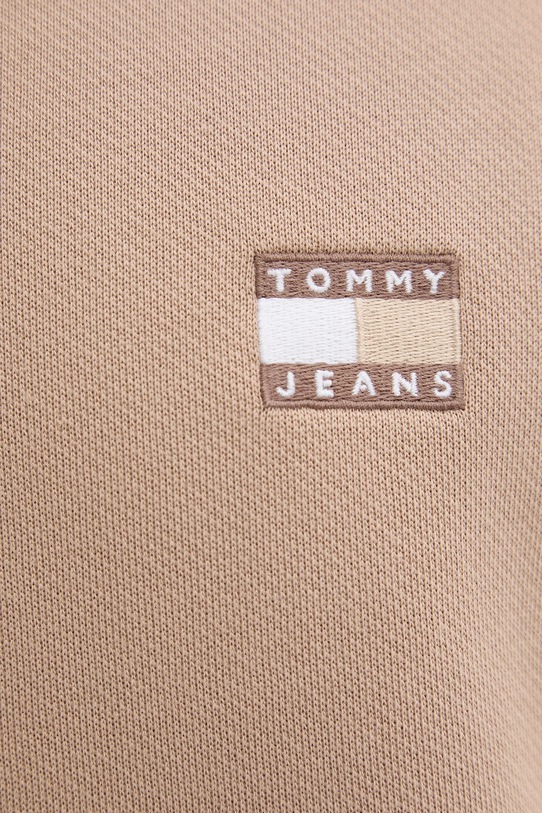 Bavlněná mikina Tommy Jeans DM0DM20258 hnědá