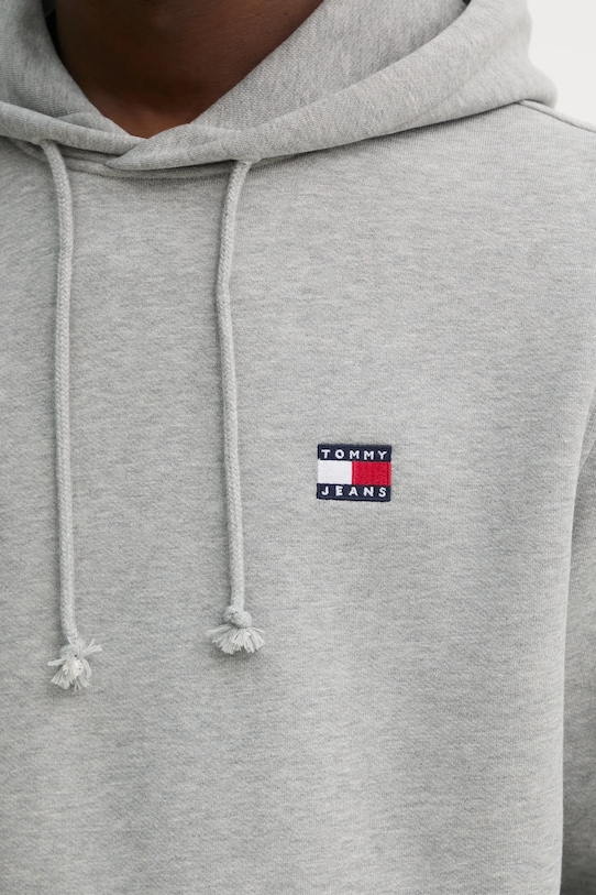 Bavlnená mikina Tommy Jeans DM0DM20258 sivá