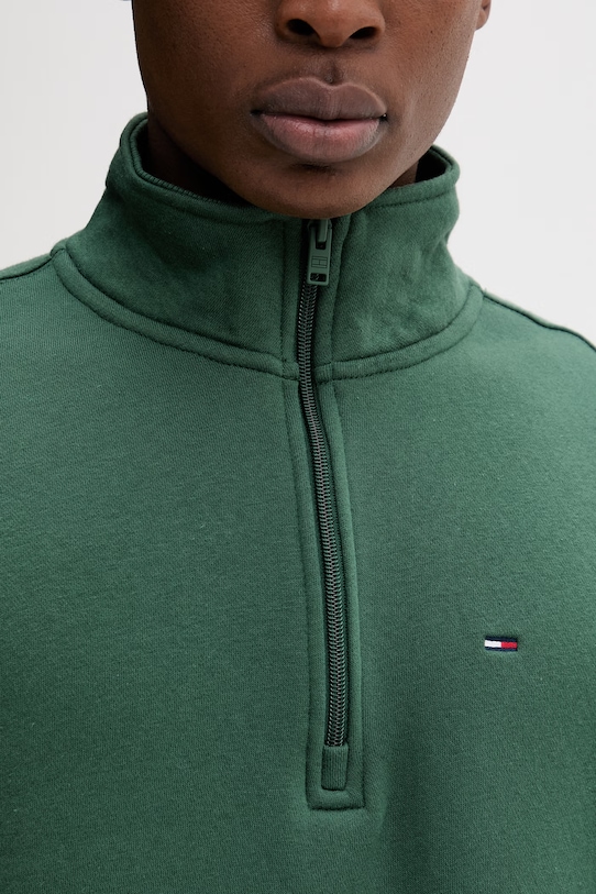 Tommy Jeans bluza męska z bawełną DM0DM20339 zielony