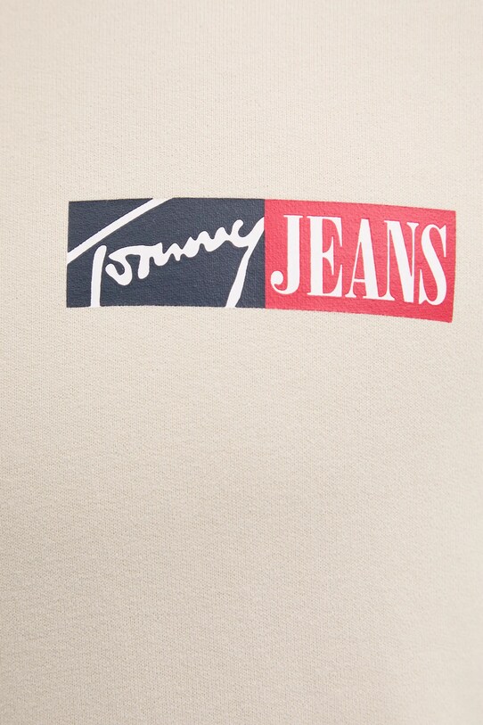 Хлопковая кофта Tommy Jeans DM0DM20341 бежевый