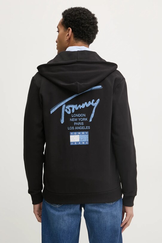 Одежда Хлопковая кофта Tommy Jeans DM0DM21101 чёрный