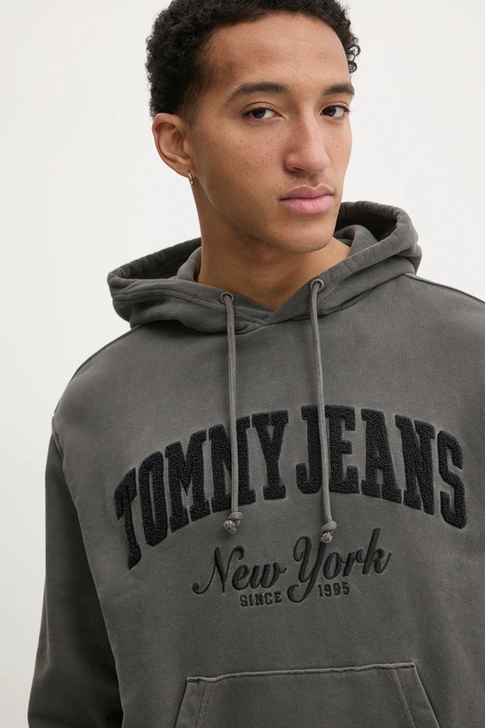 Tommy Jeans bluza bawełniana szary DM0DM20263