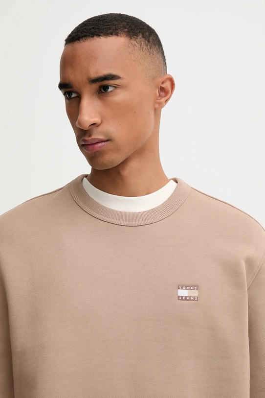 Хлопковая кофта Tommy Jeans бежевый DM0DM20660