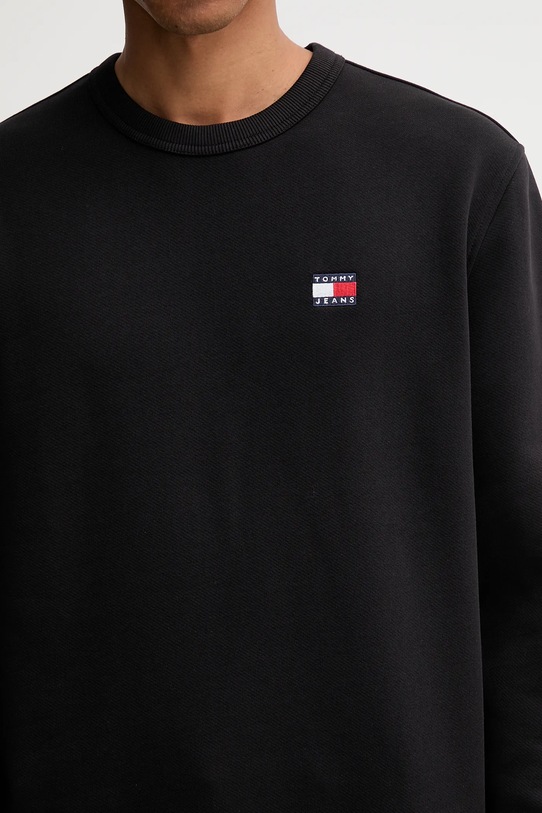 Pamučna dukserica Tommy Jeans DM0DM20660 crna