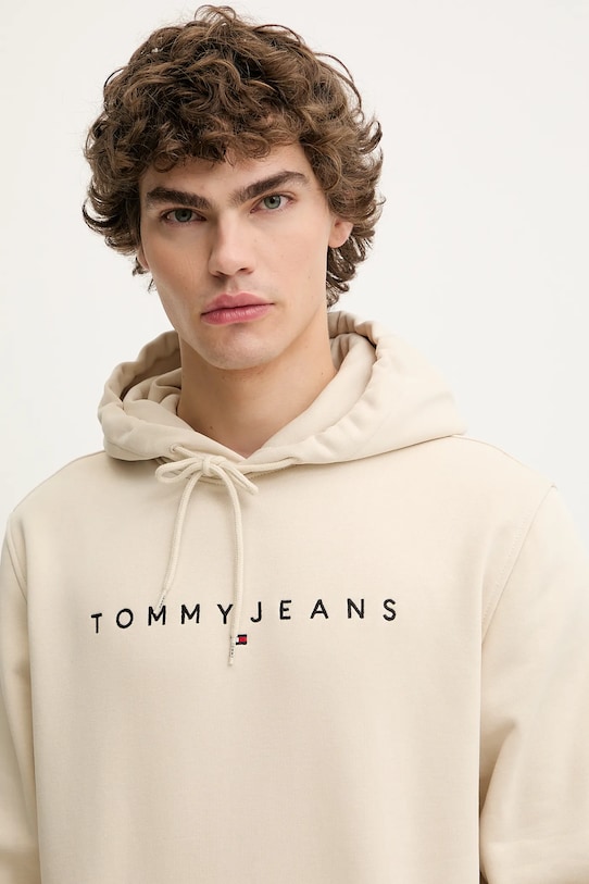 Суичър Tommy Jeans бежов DM0DM20746
