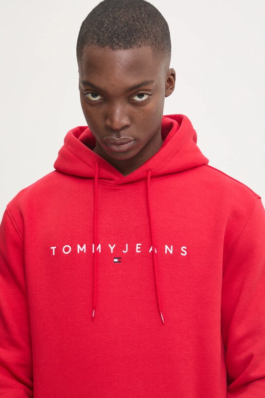Tommy Jeans bluza czerwony DM0DM20746