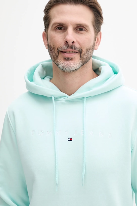 Oblečenie Mikina Tommy Jeans DM0DM20746 tyrkysová