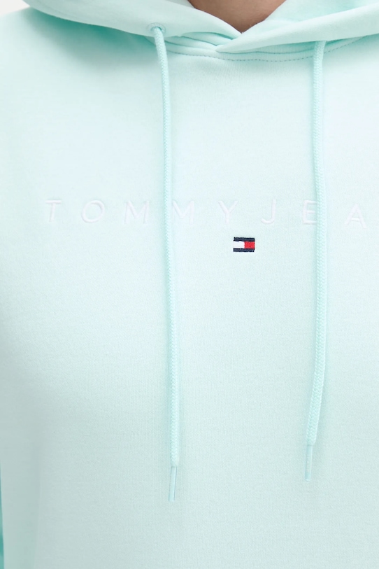 Mikina Tommy Jeans tyrkysová DM0DM20746
