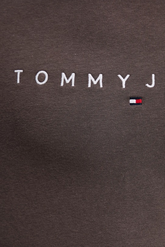 Μπλούζα Tommy Jeans DM0DM20746 καφέ
