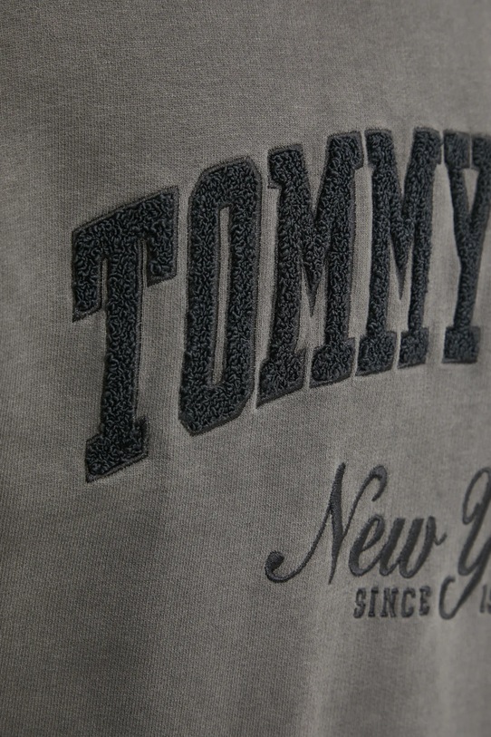 Bavlněná mikina Tommy Jeans šedá DM0DM20262