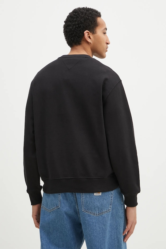 Îmbrăcăminte Tommy Jeans hanorac de bumbac DM0DM20640 negru