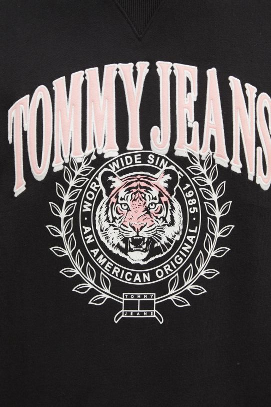 Tommy Jeans hanorac de bumbac DM0DM20640 negru