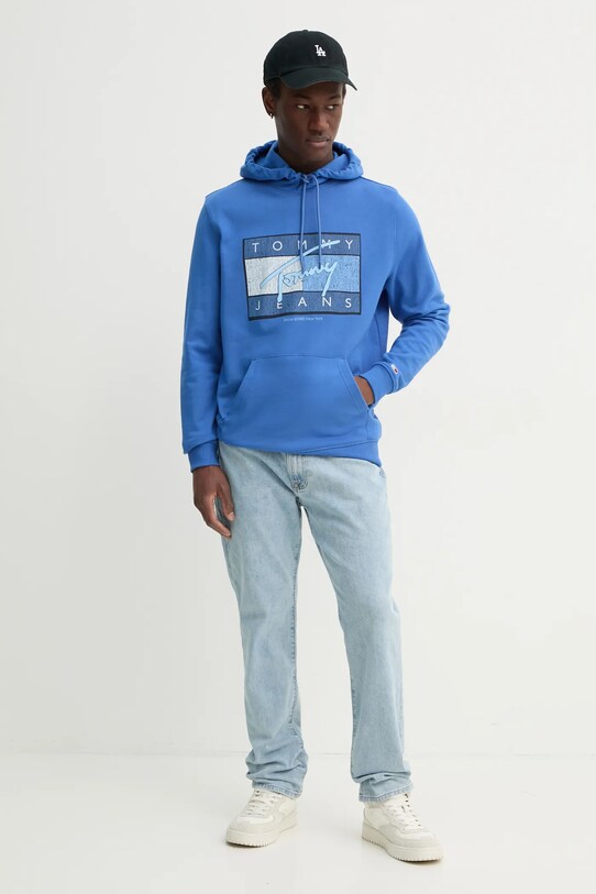 Tommy Jeans hanorac de bumbac DM0DM21100 violet SS25