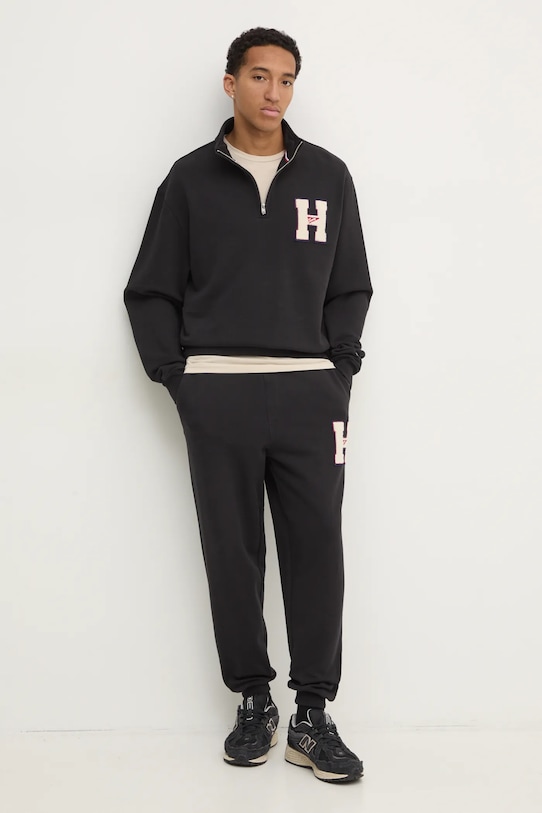 Бавовняна кофта Tommy Jeans DM0DM21263 чорний SS25