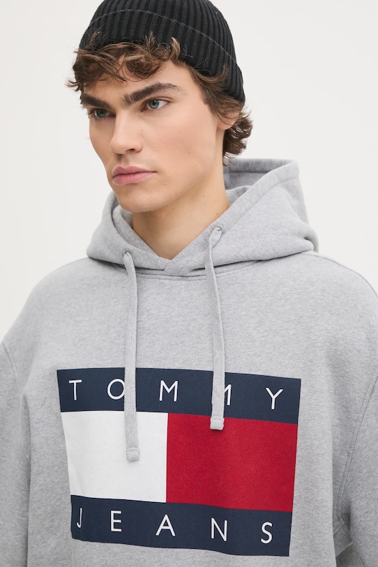 Mikina Tommy Jeans sivá DM0DM21174