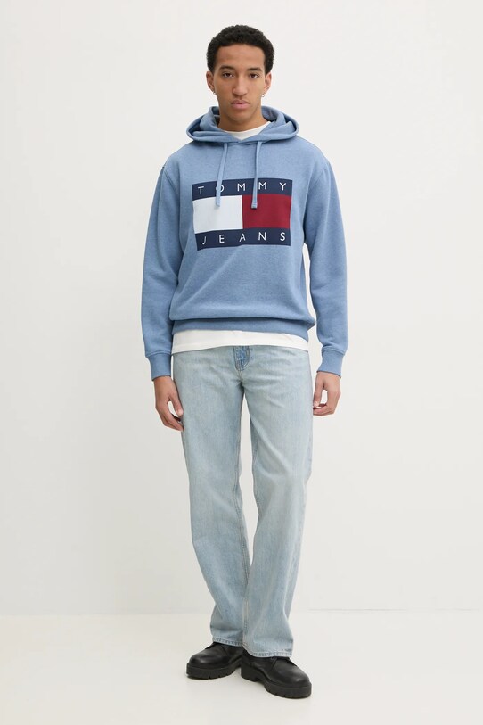 Mikina Tommy Jeans DM0DM21174 modrá SS25