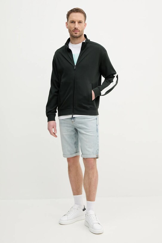 Bavlněná mikina Armani Exchange XM000311.AF10365 zelená SS25