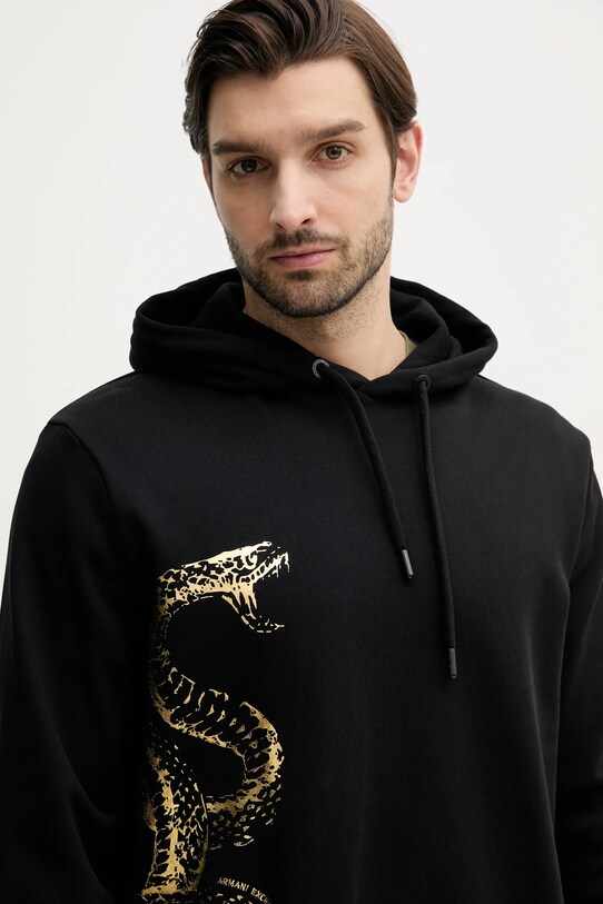Bavlněná mikina Armani Exchange černá XM000217.AF10830