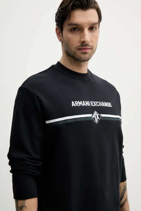 Bavlněná mikina Armani Exchange námořnická modř XM000226.AF12656