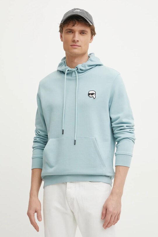 Karl Lagerfeld bluza imprimeu turcoaz 551900.705711