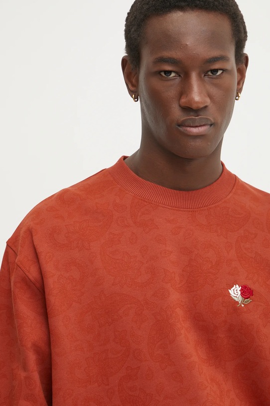 Les Deux bluza bawełniana pomarańczowy LDM200174