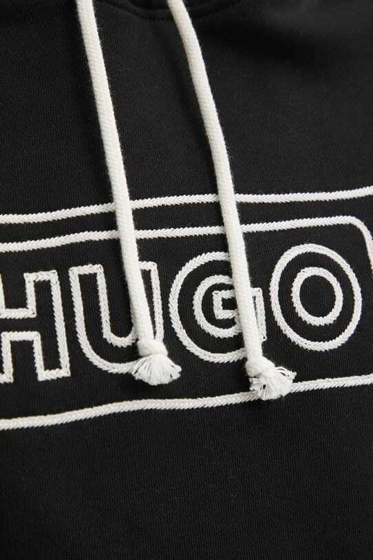 Хлопковая кофта Hugo Blue 50530342 чёрный