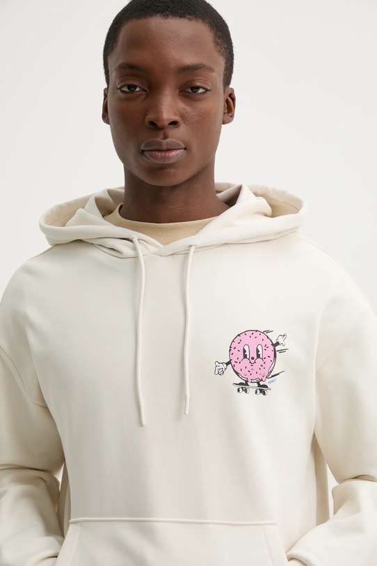 Хлопковая кофта Hugo Blue бежевый 50532264