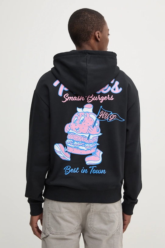 HUGO Blue bluza bawełniana nadruk czarny 50532264