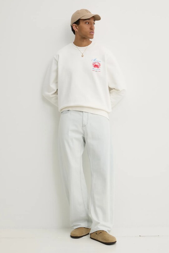 Хлопковая кофта MSGM 3840MM115.257099 бежевый SS25