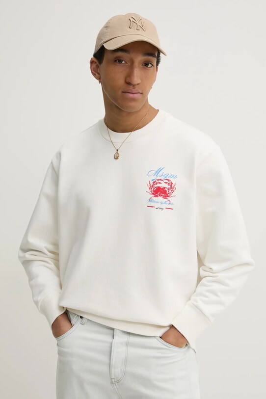 Одежда Хлопковая кофта MSGM 3840MM115.257099 бежевый