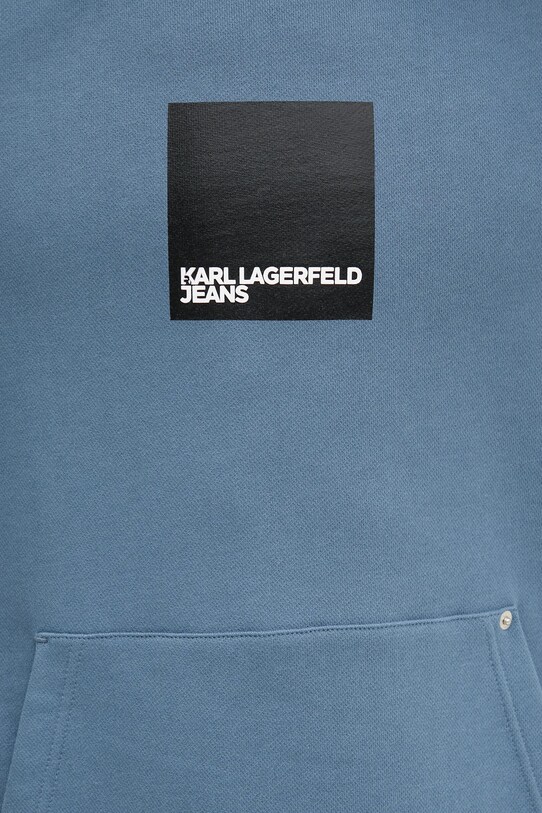 Хлопковая кофта Karl Lagerfeld Jeans A1M20003 голубой