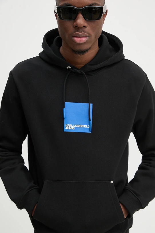 Хлопковая кофта Karl Lagerfeld Jeans чёрный A1M20003