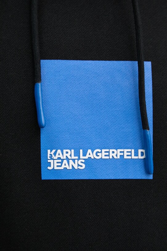 Karl Lagerfeld Jeans hanorac de bumbac A1M20003 negru
