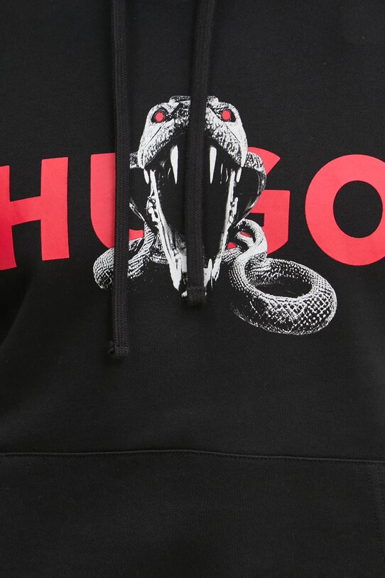Бавовняна кофта HUGO 50530580 чорний