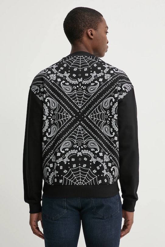HUGO bluza bawełniana nadruk czarny 50532094