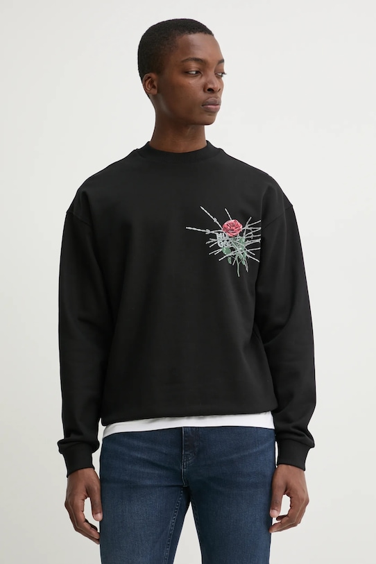 Odzież HUGO bluza bawełniana 50532094 czarny