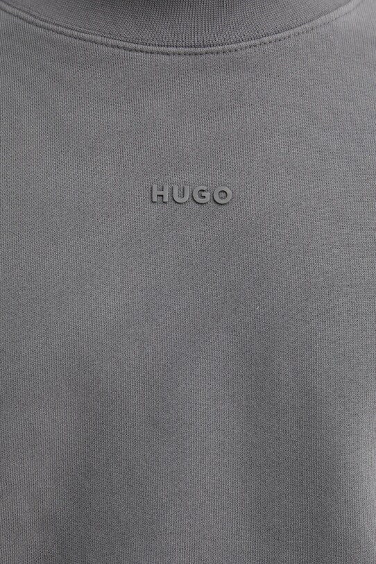 HUGO bluza bawełniana 50540920 szary
