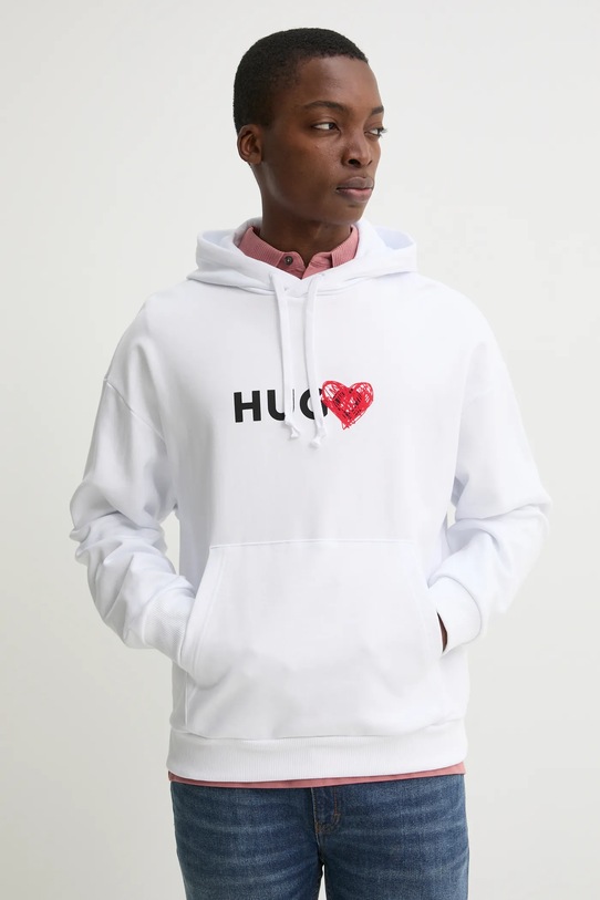 Odzież HUGO bluza bawełniana 50530577 biały