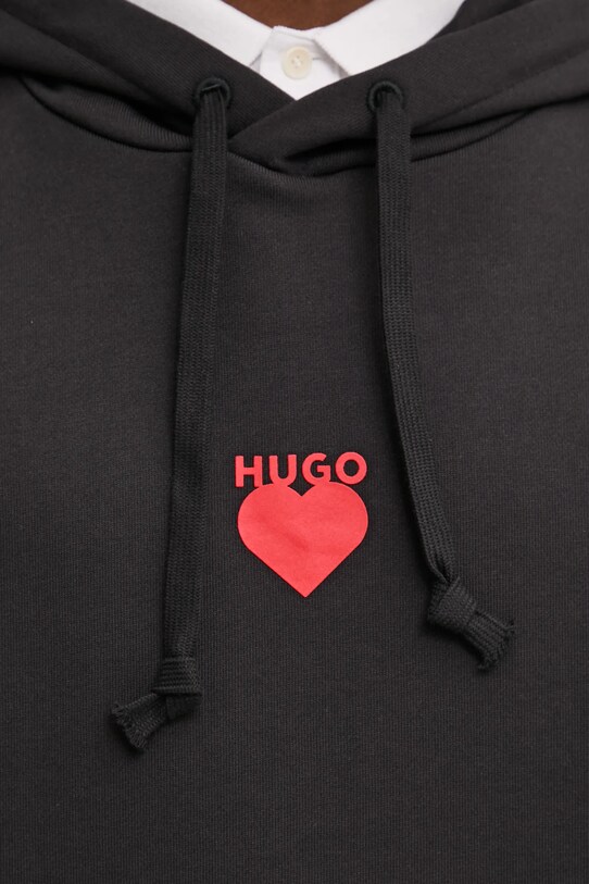 HUGO bluza bawełniana 50530577 czarny