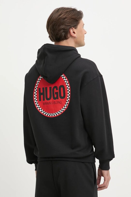 Одяг Бавовняна кофта HUGO 50530658 чорний