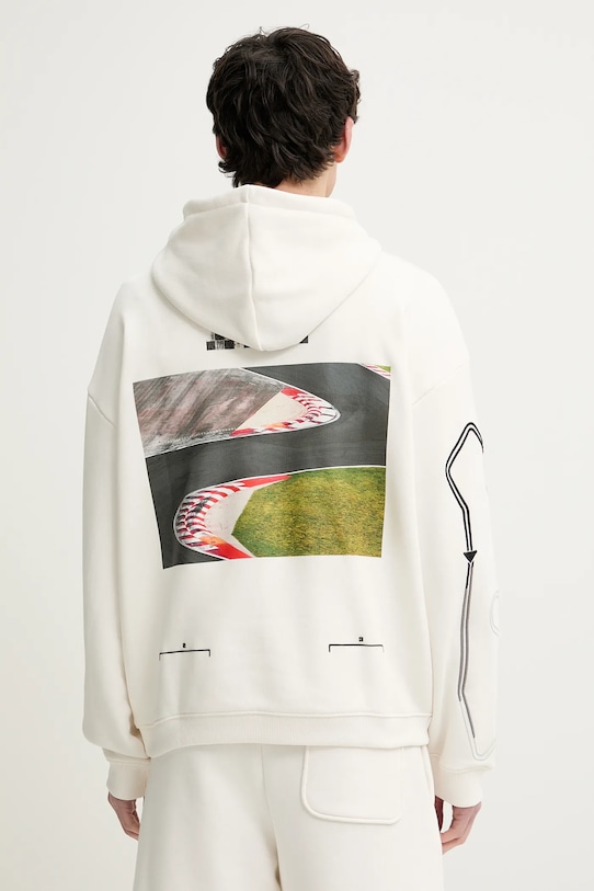 HUGO bluza z kapturem biały 50531738