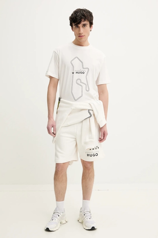 HUGO bluza 50531738 biały SS25